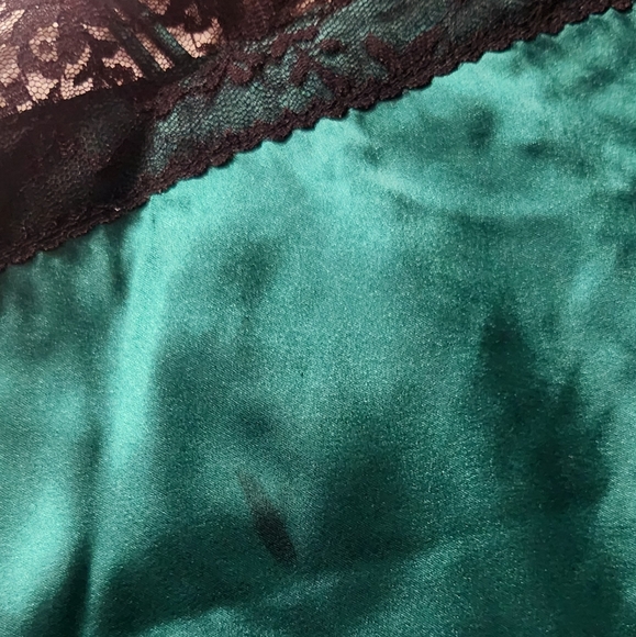 Abercrombie & Fitch Green Satin Chemise - Picture 7 of 7